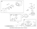 Blower Housing Assembly Diagram and Parts List for 240000001-240999999 - 2004 Toro Lawn Tractor