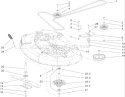 Spindle and Belt Drive Assembly Diagram and Parts List for 260000001-260999999 - 2006 Toro Lawn Tractor