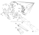 Page B Diagram and Parts List for 41AS320G711 Troy-Bilt Leaf Blower / Vacuum
