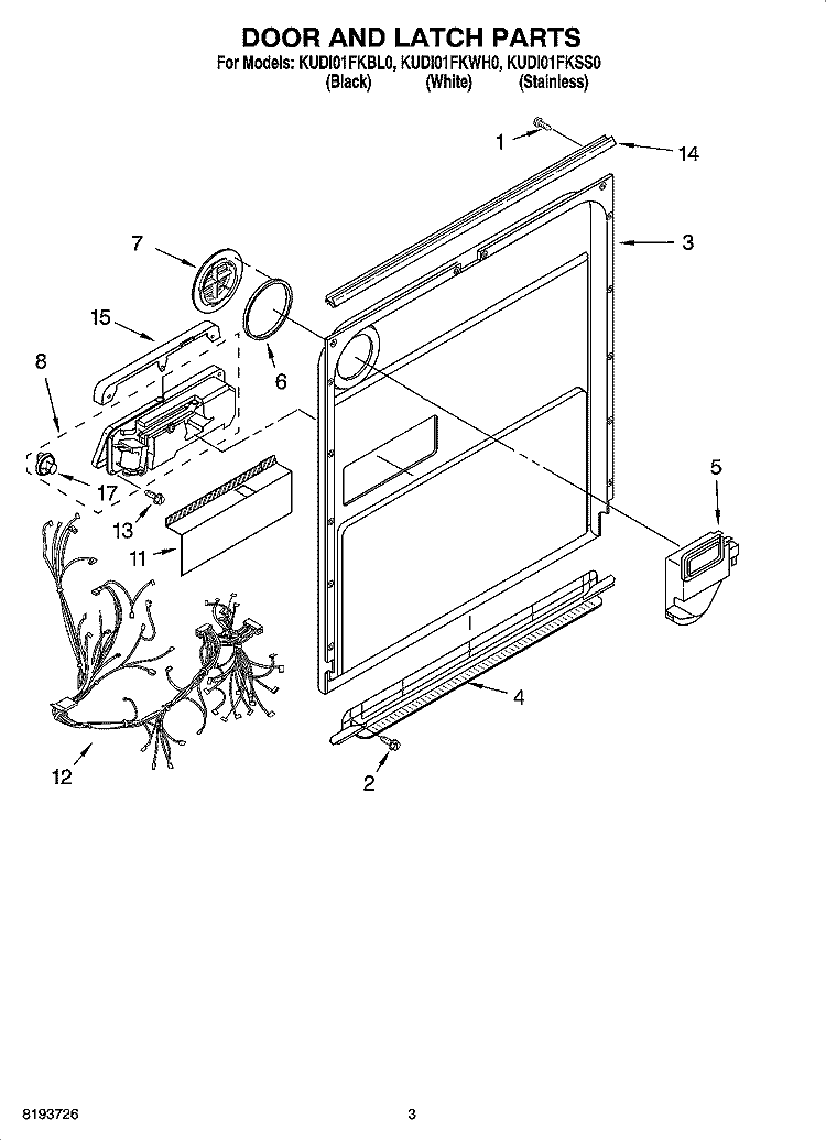 Part Location Diagram of W10328540 Whirlpool VENT