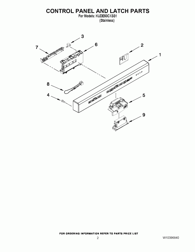 Part Location Diagram of WPW10195835 Whirlpool Handle - Gray