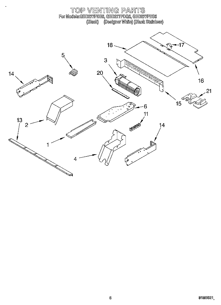 Part Location Diagram of WP4451985 Whirlpool Noise Suppressor