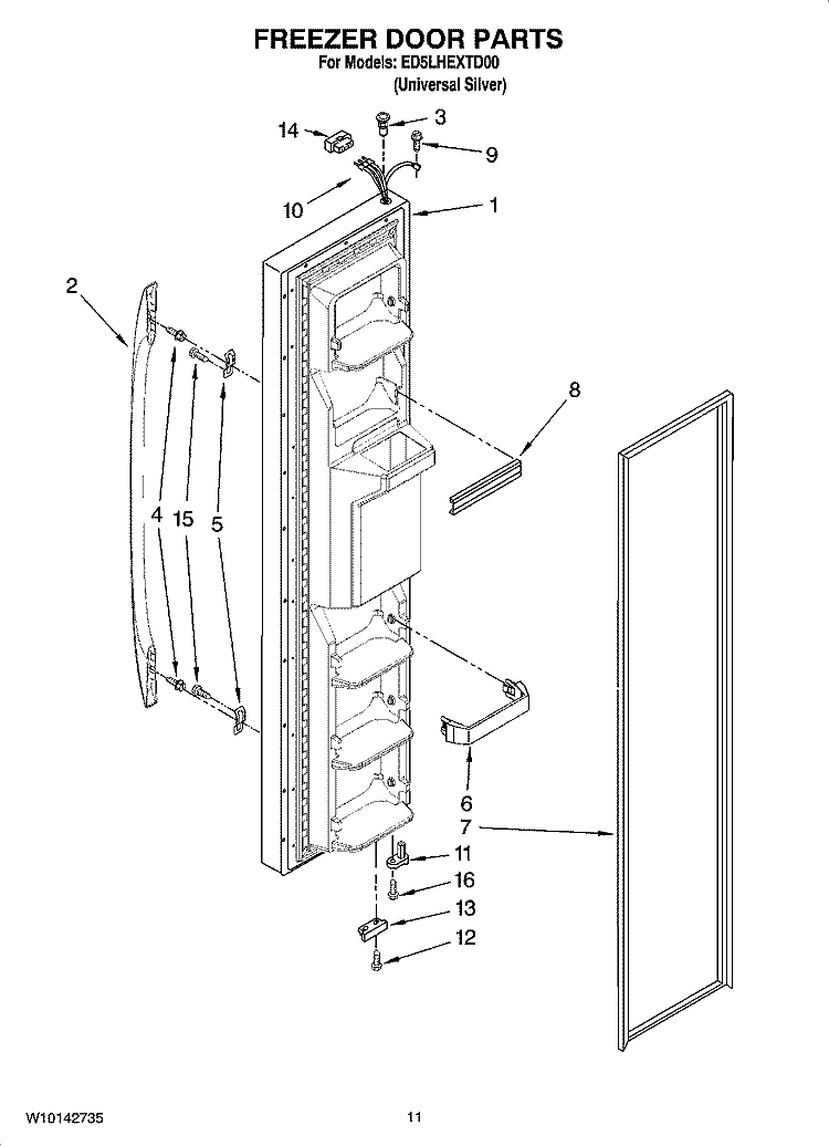 Part Location Diagram of WP2154473 Whirlpool Connector
