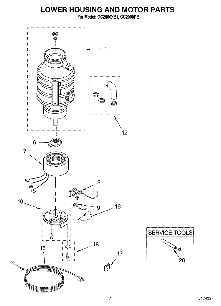 Part Location Diagram of 8174315 Whirlpool COVER