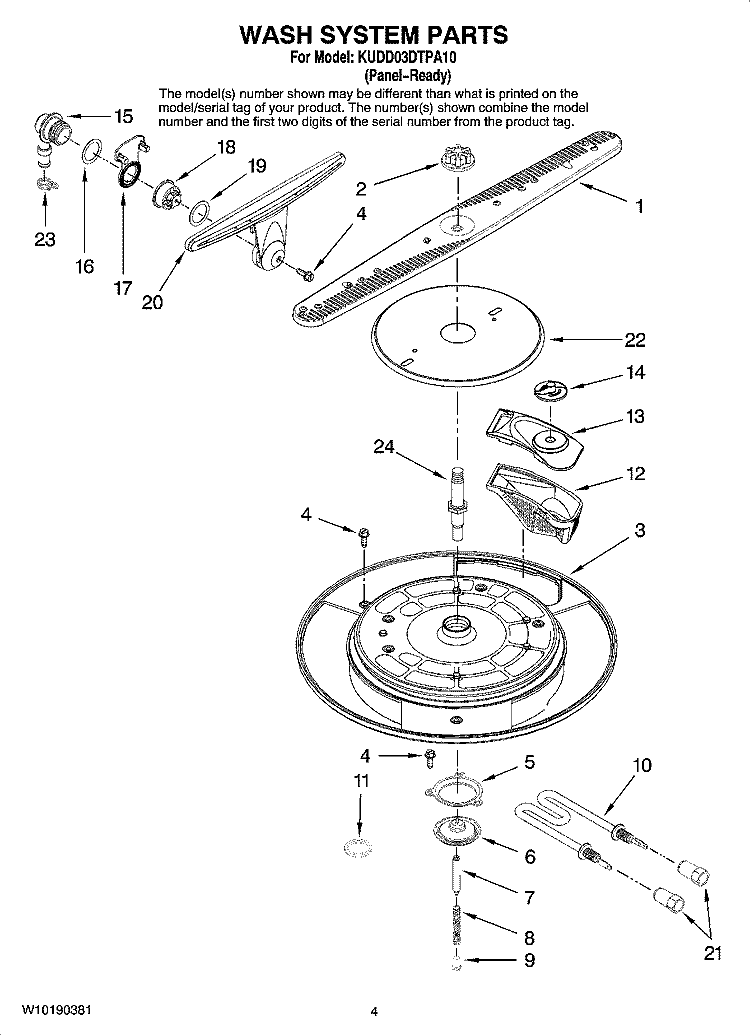 Part Location Diagram of 6-920340 Whirlpool FILTER