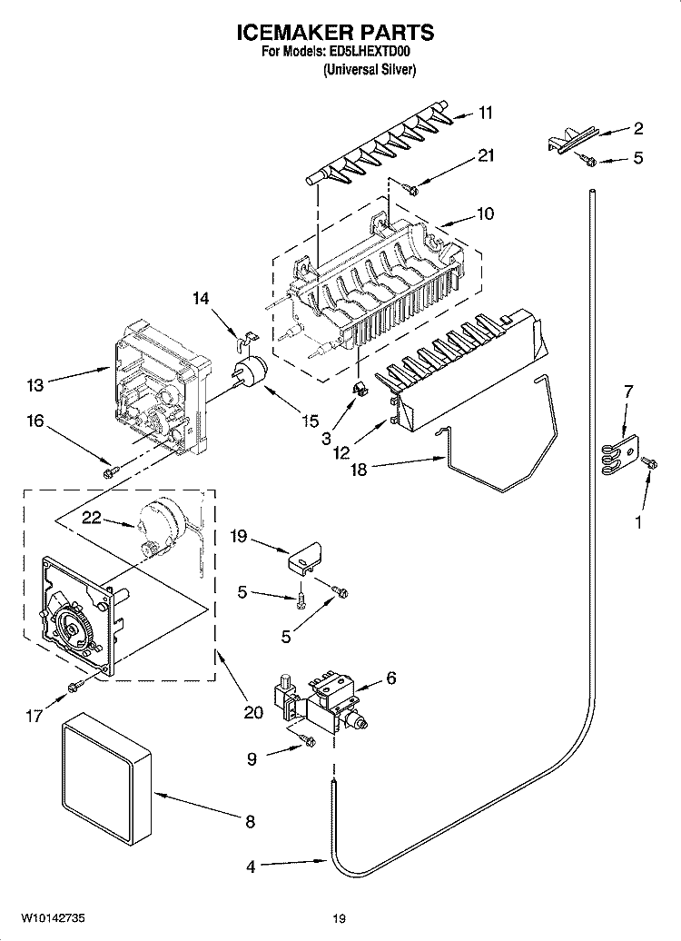 Part Location Diagram of W11238399 Whirlpool Refrigerator Vinyl Tape