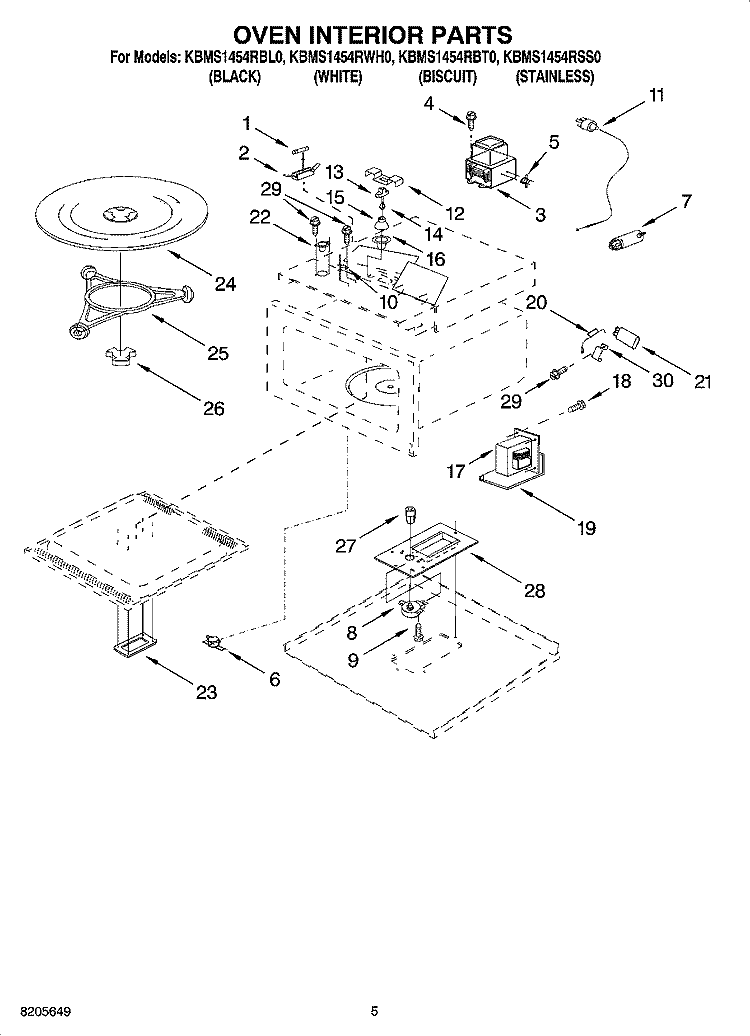 Part Location Diagram of 8205679 Whirlpool SPRING