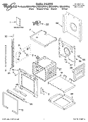 OVEN PARTS Diagram and Parts List for  Whirlpool Wall Oven