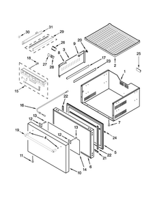 Part Location Diagram of W10708004 Whirlpool HANDLE
