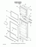 DOOR PARTS Diagram and Parts List for  Inglis Refrigerator