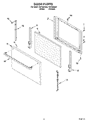 DOOR, OPTIONAL Diagram and Parts List for  Roper Range