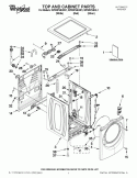 Part Location Diagram of WPW10208373 Whirlpool Top Panel