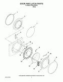 Part Location Diagram of WPW10381562 Whirlpool Front Load Washer Bellow Door Boot Seal - Gray