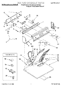 SECTION Diagram and Parts List for  KitchenAid Dryer
