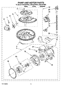 Part Location Diagram of W10083957V Whirlpool Dishwasher Chopper Assembly