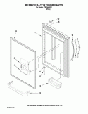 REFRIGERATOR DOOR PARTS Diagram and Parts List for  Inglis Refrigerator