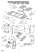 Part Location Diagram of W10113040A Whirlpool Grease Filter