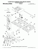 Part Location Diagram of W10352966 Whirlpool COOKTOP