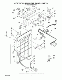 Part Location Diagram of WPW10144820 Whirlpool Washer Water Inlet Valve with Thermistor