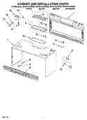 Part Location Diagram of W10450172 Whirlpool Vent Grille - White