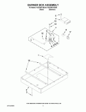 BURNER BOX ASSEMBLY Diagram and Parts List for  KitchenAid Cooktop
