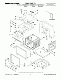 OVEN PARTS Diagram and Parts List for  KitchenAid Wall Oven