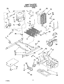 UNIT PARTS Diagram and Parts List for  Roper Refrigerator