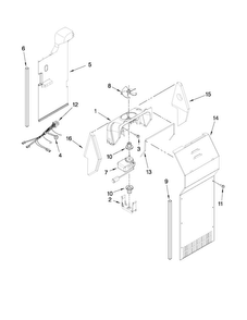 Air Flow Parts Diagram and Parts List for  Kenmore Refrigerator