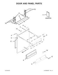 Part Location Diagram of W10900374 Whirlpool PANEL - Stainless