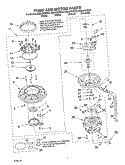 Part Location Diagram of W10428168 Whirlpool Pump and Motor Assembly