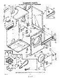 Part Location Diagram of WP691581 Whirlpool Dryer Door Switch Actuator Spring/Lever