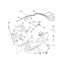 Control Parts Diagram and Parts List for  Kenmore Refrigerator