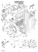 Part Location Diagram of WPW10110641 Whirlpool Dryer Control Board