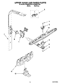 Part Location Diagram of WP8535086 Whirlpool Spray Arm - Middle