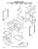 CHASSIS PARTS Diagram and Parts List for  Whirlpool Range