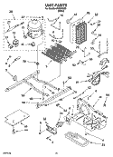 UNIT PARTS Diagram and Parts List for  Inglis Refrigerator