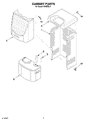 SECTION Diagram and Parts List for  Whirlpool Dehumidifier
