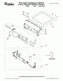 Part Location Diagram of WPW10208383 Whirlpool Top Panel - White