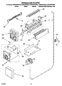 ICEMAKER PARTS, PARTS NOT ILLUSTRATED Diagram and Parts List for  KitchenAid Refrigerator