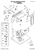 Part Location Diagram of WP3395385 Whirlpool Push-to-Start Switch