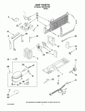 UNIT PARTS Diagram and Parts List for  Inglis Refrigerator