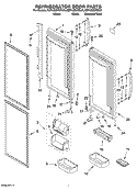 REFRIGERATOR DOOR PARTS Diagram and Parts List for  KitchenAid Refrigerator