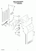 Part Location Diagram of WP2155590 Whirlpool Fan Motor Retainer/Bracket