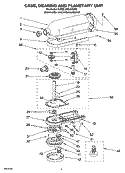 Part Location Diagram of WP4162324 Whirlpool Transmission Case Gasket