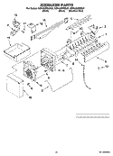 ICEMAKER PARTS, OPTIONAL PARTS (NOT INCLUDED) Diagram and Parts List for  KitchenAid Refrigerator