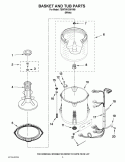 Part Location Diagram of W10440729 Whirlpool Suspension Rod Support