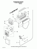 Part Location Diagram of WPW10300022 Whirlpool REFRIGERATOR  Ice Maker Replacement