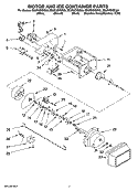 Part Location Diagram of WPW10317991 Whirlpool Auger Motor - 120V 60Hz