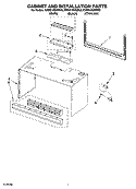 Part Location Diagram of W10250593 Whirlpool Vent Grille
