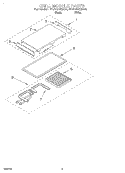 GRILL MODULE Diagram and Parts List for  Whirlpool Cooktop